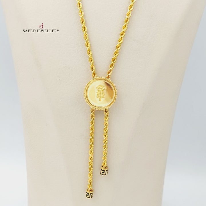 21K Ounce Necklace Made of 21K Yellow Gold by Saeed Jewelry-25675