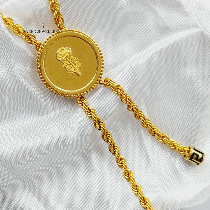 21K Ounce Necklace Made of 21K Yellow Gold by Saeed Jewelry-25675