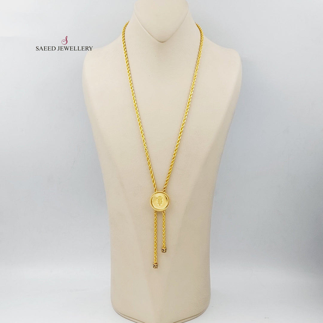 21K Ounce Necklace Made of 21K Yellow Gold by Saeed Jewelry-25675