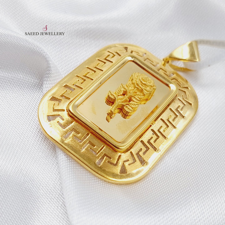 21K Gold Ounce Pendant by Saeed Jewelry - Image 3