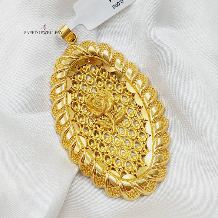 21K Ounce Pendant Made of 21K Yellow Gold by Saeed Jewelry-25664