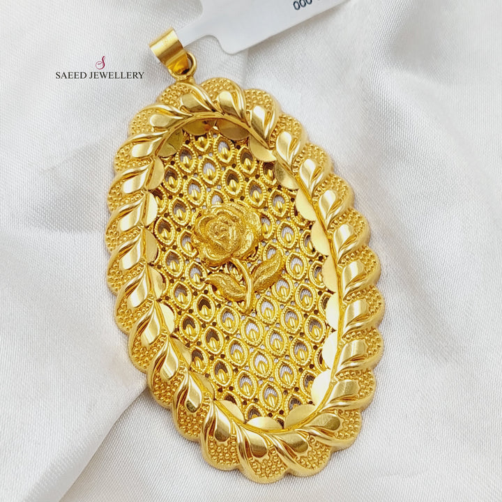 21K Ounce Pendant Made of 21K Yellow Gold by Saeed Jewelry-25664