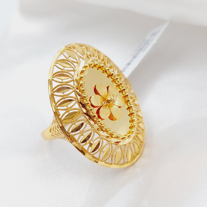 21K Gold Ounce Ring by Saeed Jewelry - Image 3