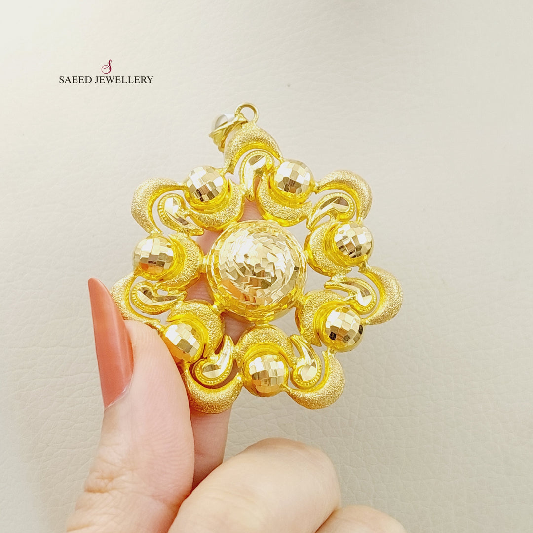 21K Plus Pendant Made of 21K Yellow Gold by Saeed Jewelry-25663