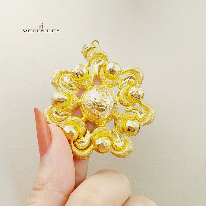 21K Plus Pendant Made of 21K Yellow Gold by Saeed Jewelry-25663