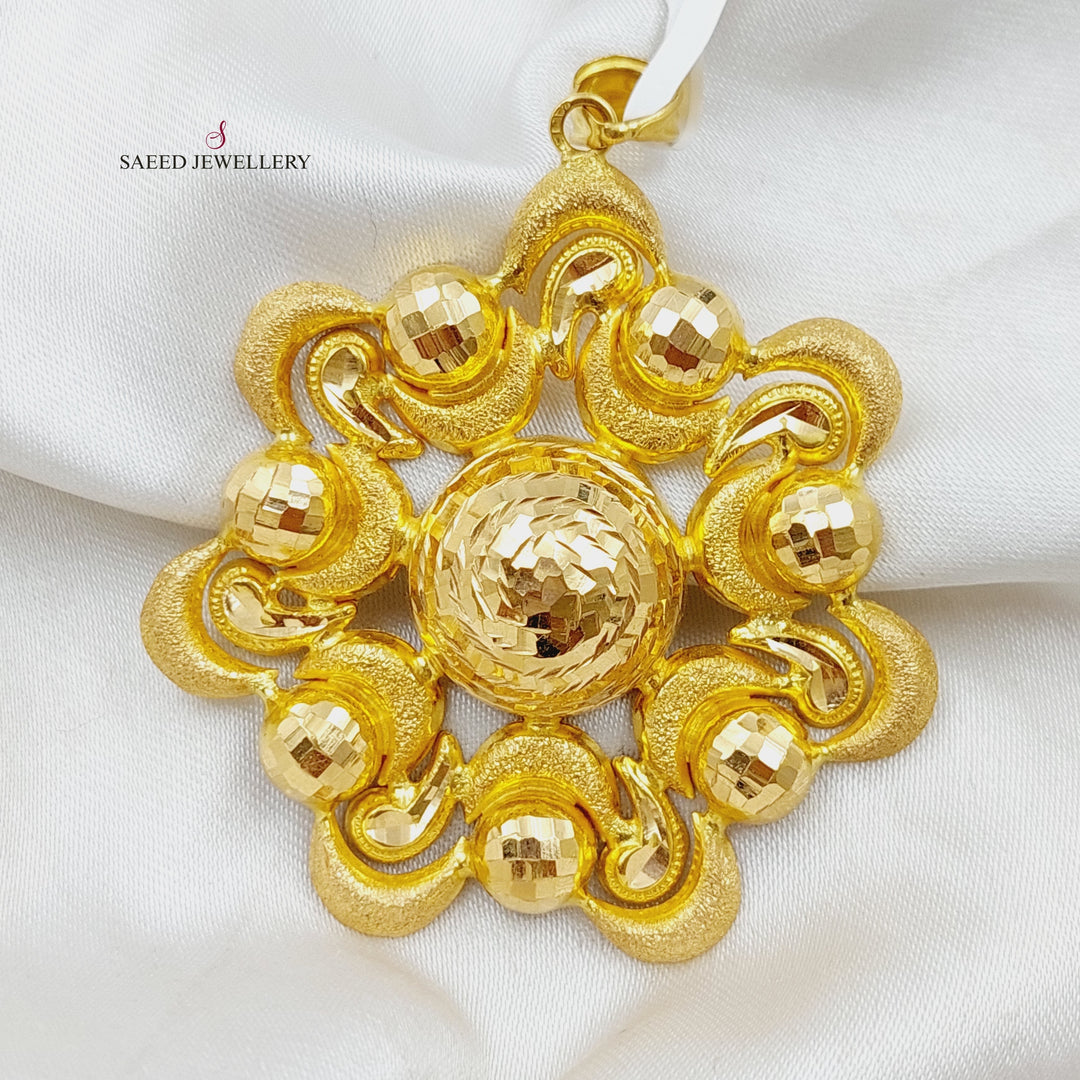 21K Plus Pendant Made of 21K Yellow Gold by Saeed Jewelry-25663