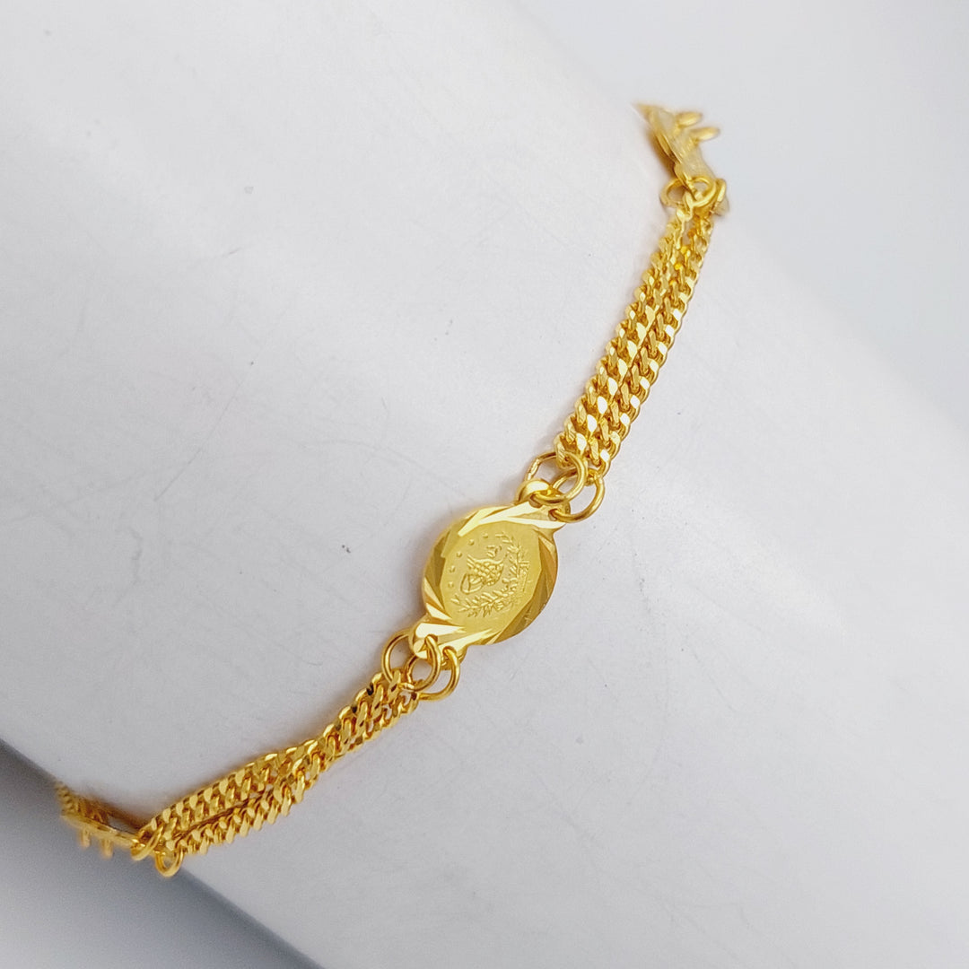 21K Gold Rashadi Bracelet by Saeed Jewelry - Image 11