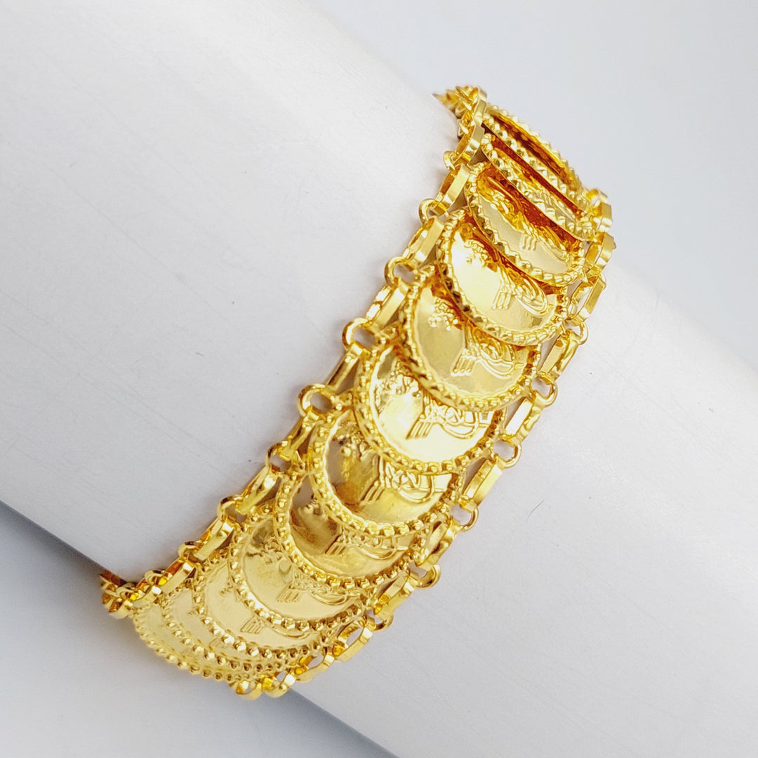 21K Gold Rashadi Bracelet by Saeed Jewelry - Image 1