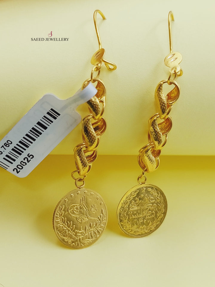 21K Gold Rashadi Earrings by Saeed Jewelry - Image 1