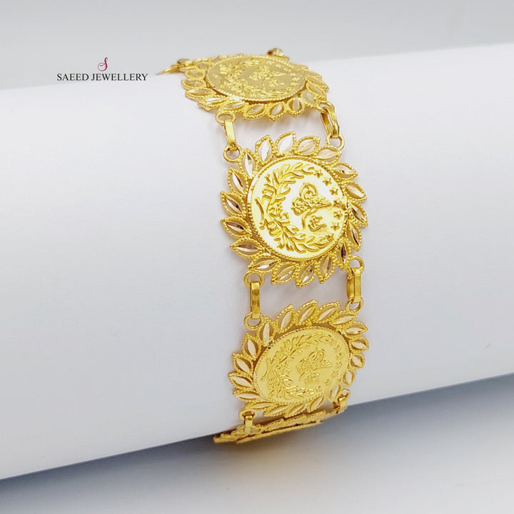 21K Rashadi Model Bracelet Made of 21K Yellow Gold by Saeed Jewelry-26825