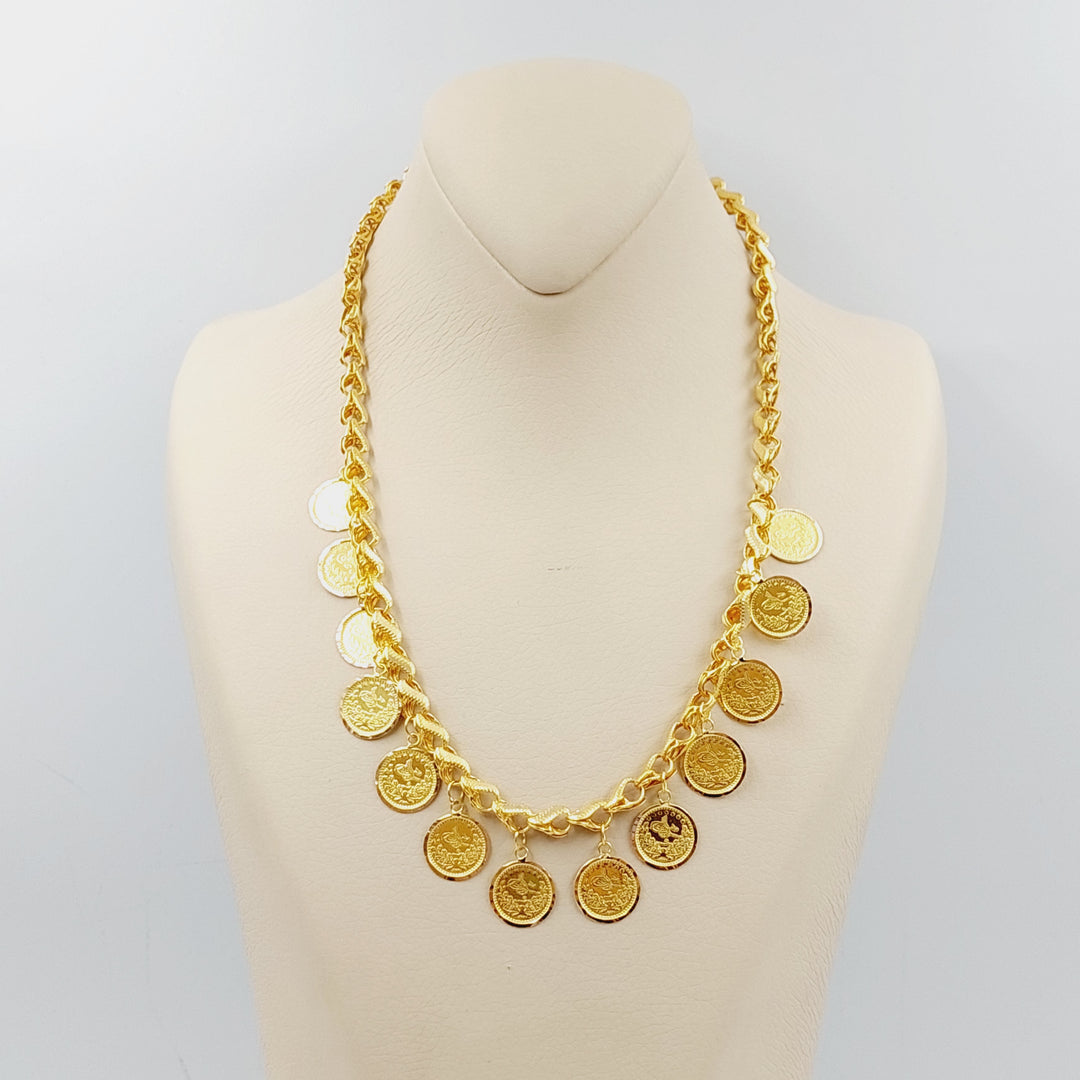 21K Rashadi Necklace Made of 21K Yellow Gold by Saeed Jewelry-27237