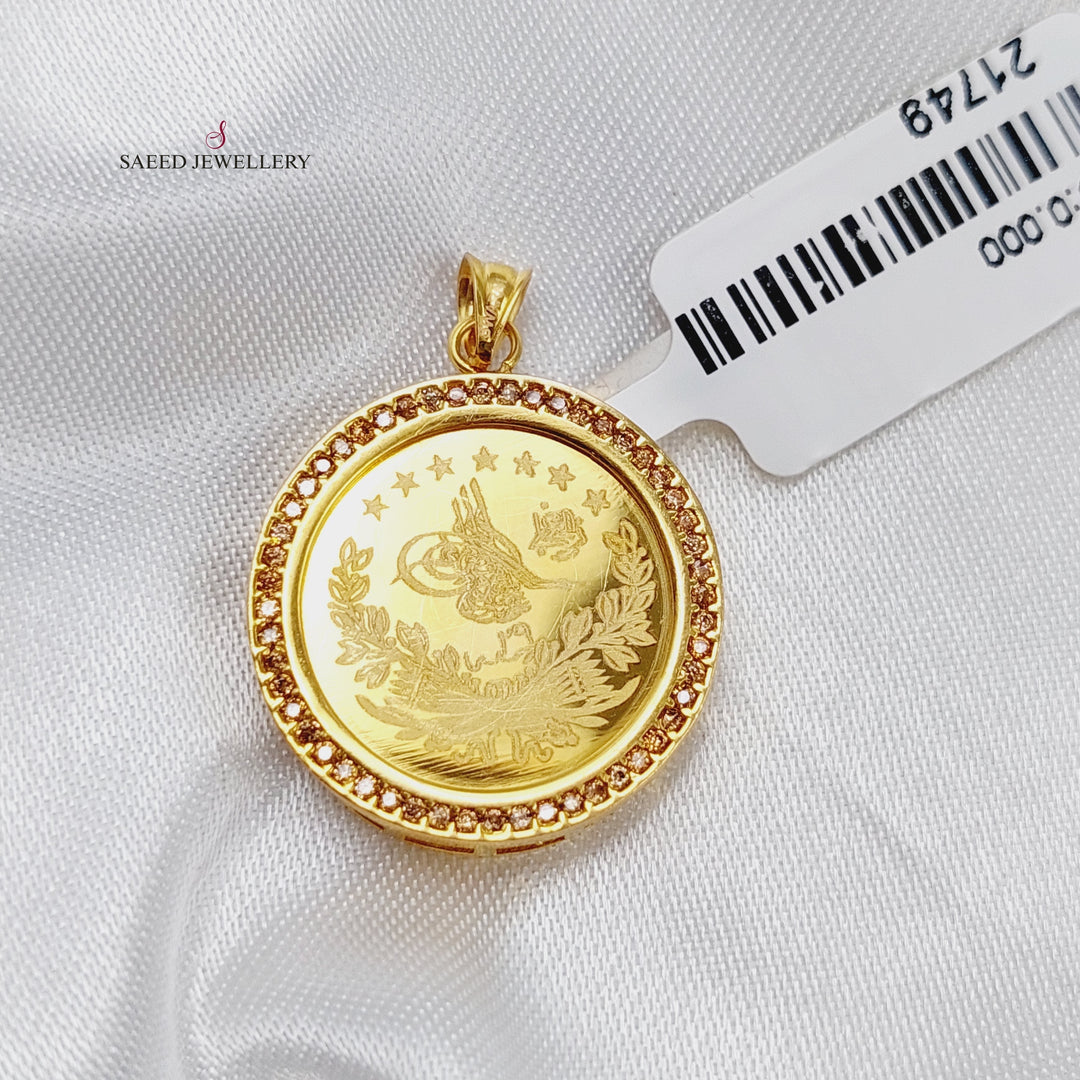 21K Rashadi  Pendant Made of 21K Yellow Gold by Saeed Jewelry-21749