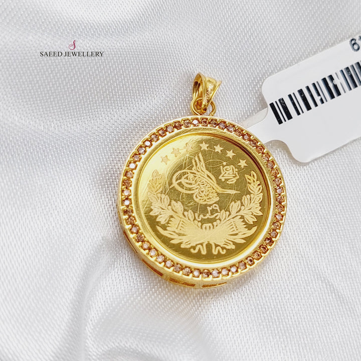 21K Gold Rashadi Pendant by Saeed Jewelry - Image 1