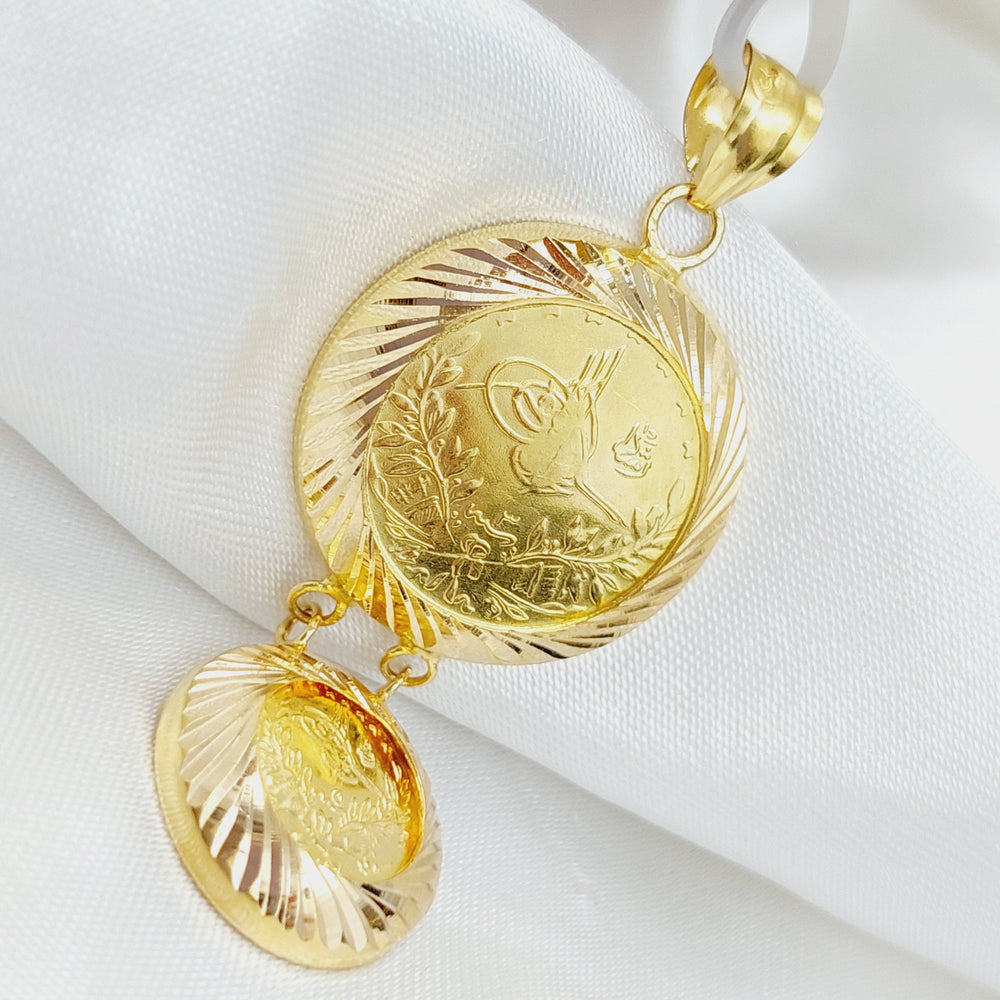 21K Rashadi Pendant Made of 21K Yellow Gold by Saeed Jewelry-23721