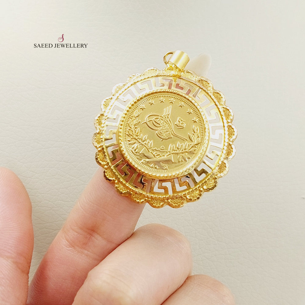 21K Gold Rashadi Pendant by Saeed Jewelry - Image 2