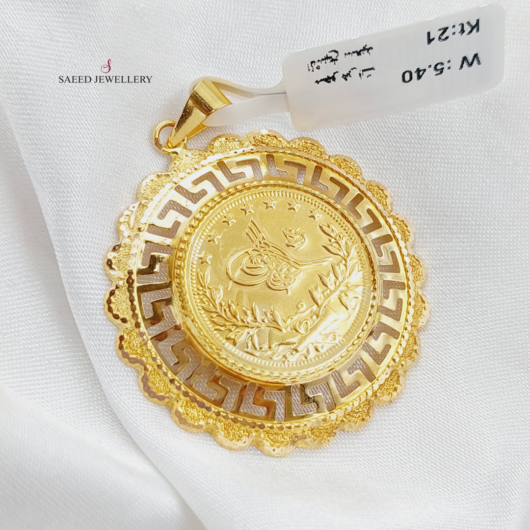 21K Gold Rashadi Pendant by Saeed Jewelry - Image 6