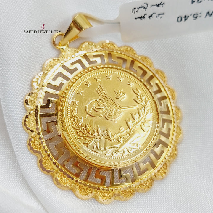 21K Gold Rashadi Pendant by Saeed Jewelry - Image 1