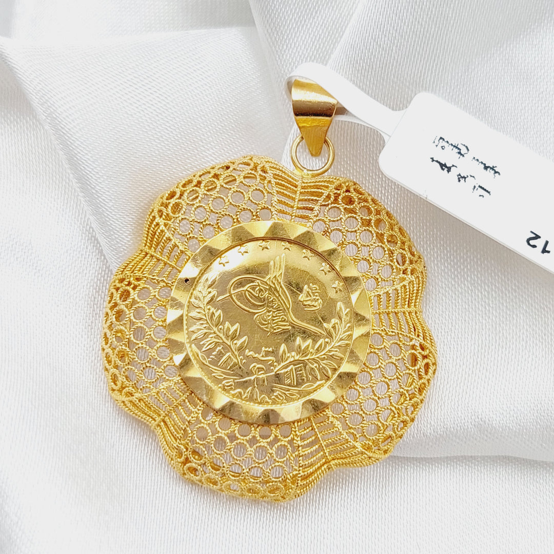 21K Rashadi Pendant Made of 21K Yellow Gold by Saeed Jewelry-26566