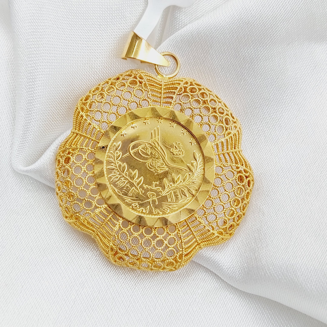 21K Rashadi Pendant Made of 21K Yellow Gold by Saeed Jewelry-26566