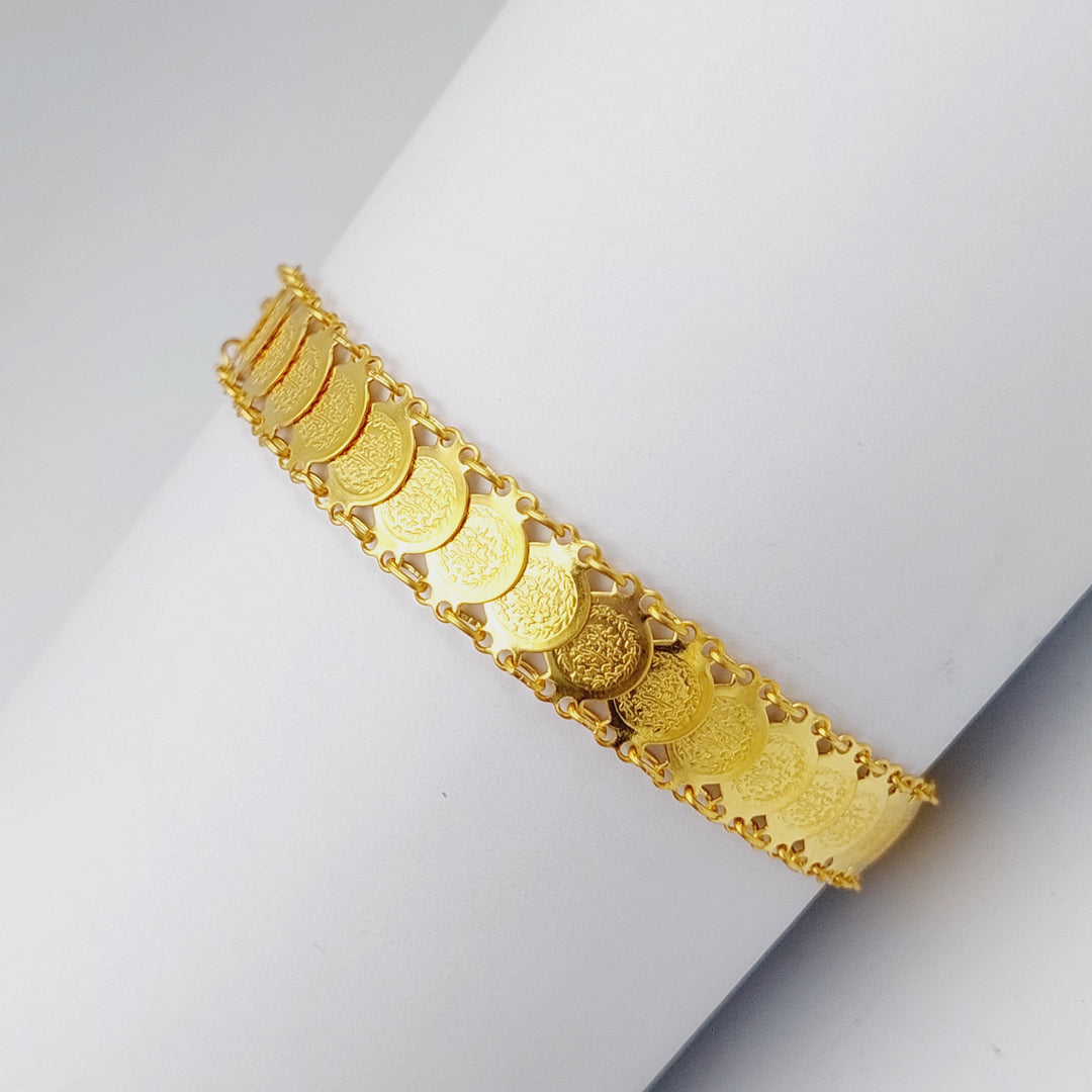 21K Rashadi picnic Bracelet Made of 21K Yellow Gold by Saeed Jewelry-25260