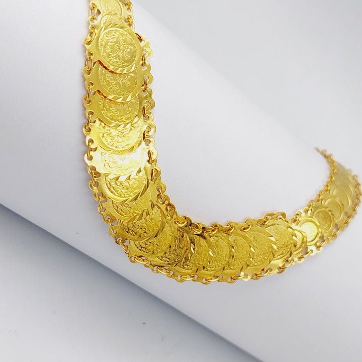 21K Gold Rashadi's Eighths Necklace by Saeed Jewelry - Image 5