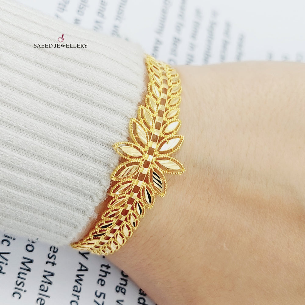 21K Gold Spike Bracelet by Saeed Jewelry - Image 2