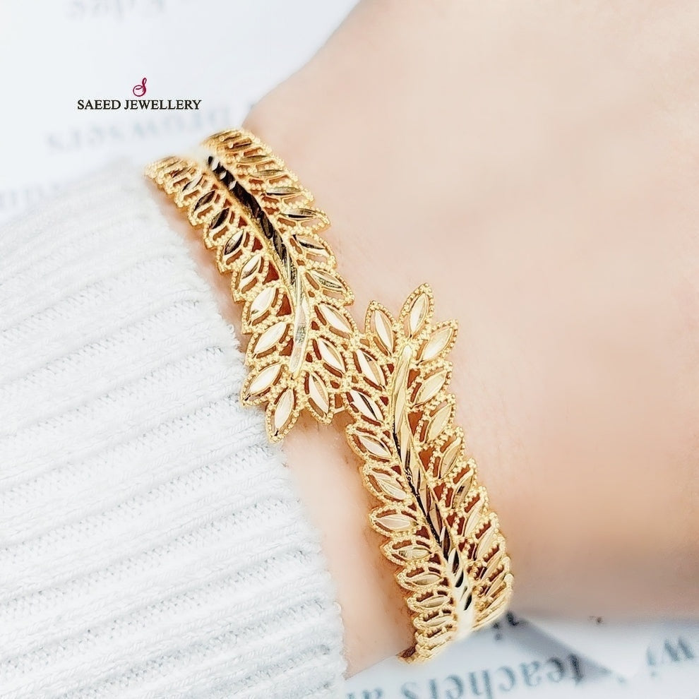 21K Spike Bracelet Made of 21K Yellow Gold by Saeed Jewelry-25466