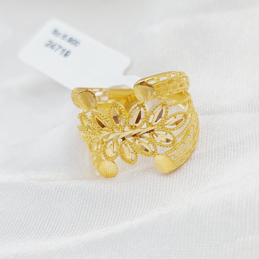 21K Gold Spike Ring by Saeed Jewelry - Image 4