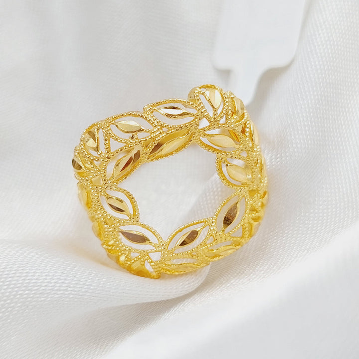 21K Spike Ring Made of 21K Yellow Gold by Saeed Jewelry-25242