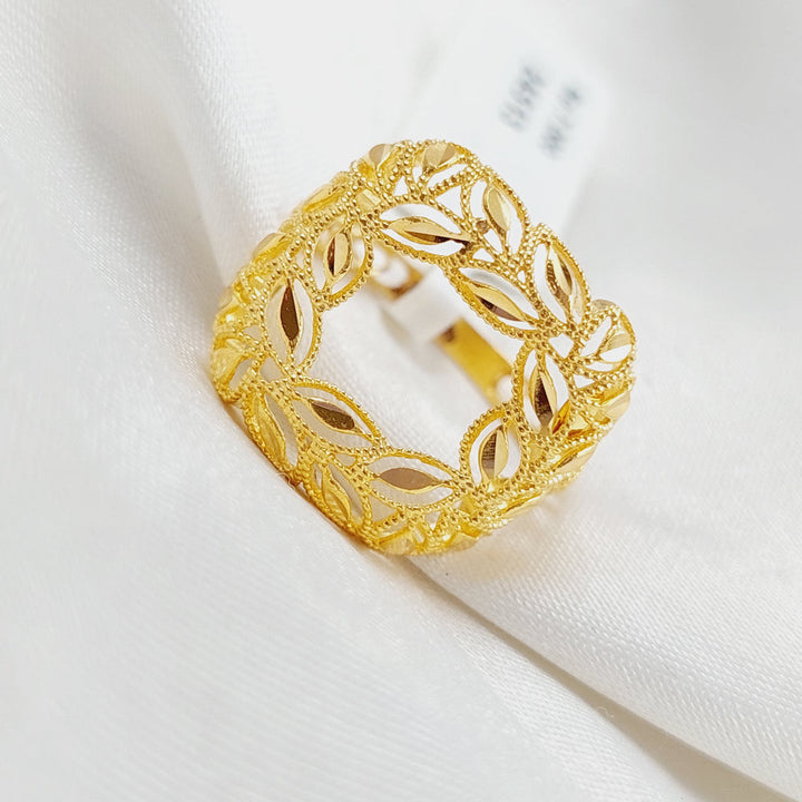 21K Spike Ring Made of 21K Yellow Gold by Saeed Jewelry-25242