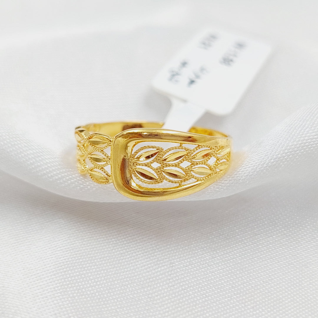 21K Spike Ring Made of 21K Yellow Gold by Saeed Jewelry-25679