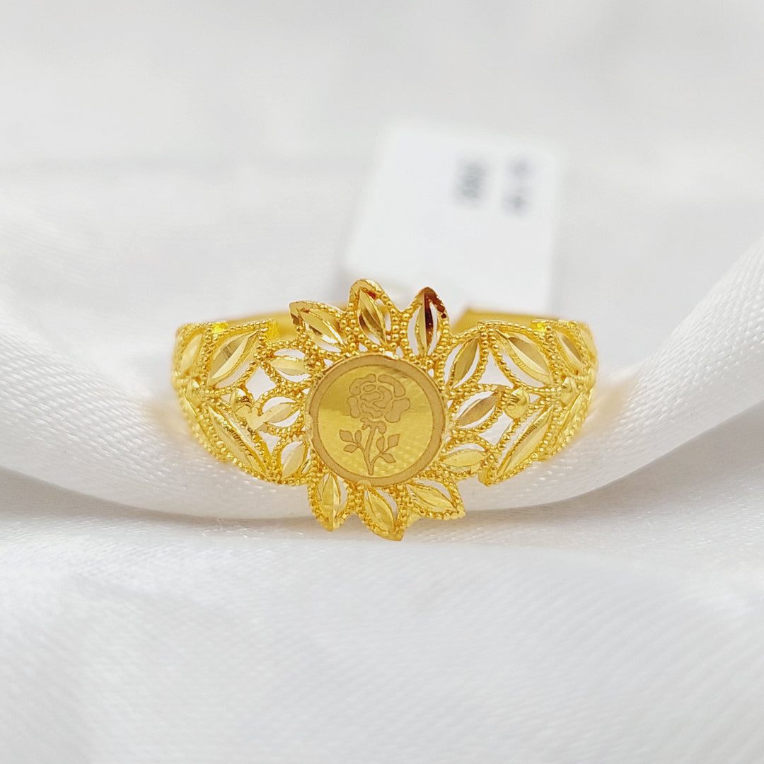 21K Spike Ring Made of 21K Yellow Gold by Saeed Jewelry-25682