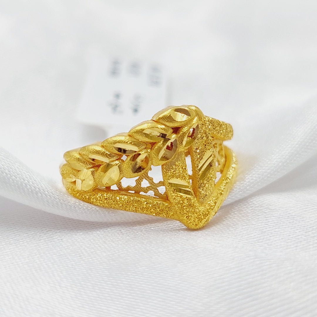 21K Spike  Ring Made of 21K Yellow Gold by Saeed Jewelry-26800