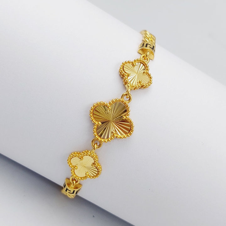 21K Star Bracelet Made of 21K Yellow Gold by Saeed Jewelry-25498