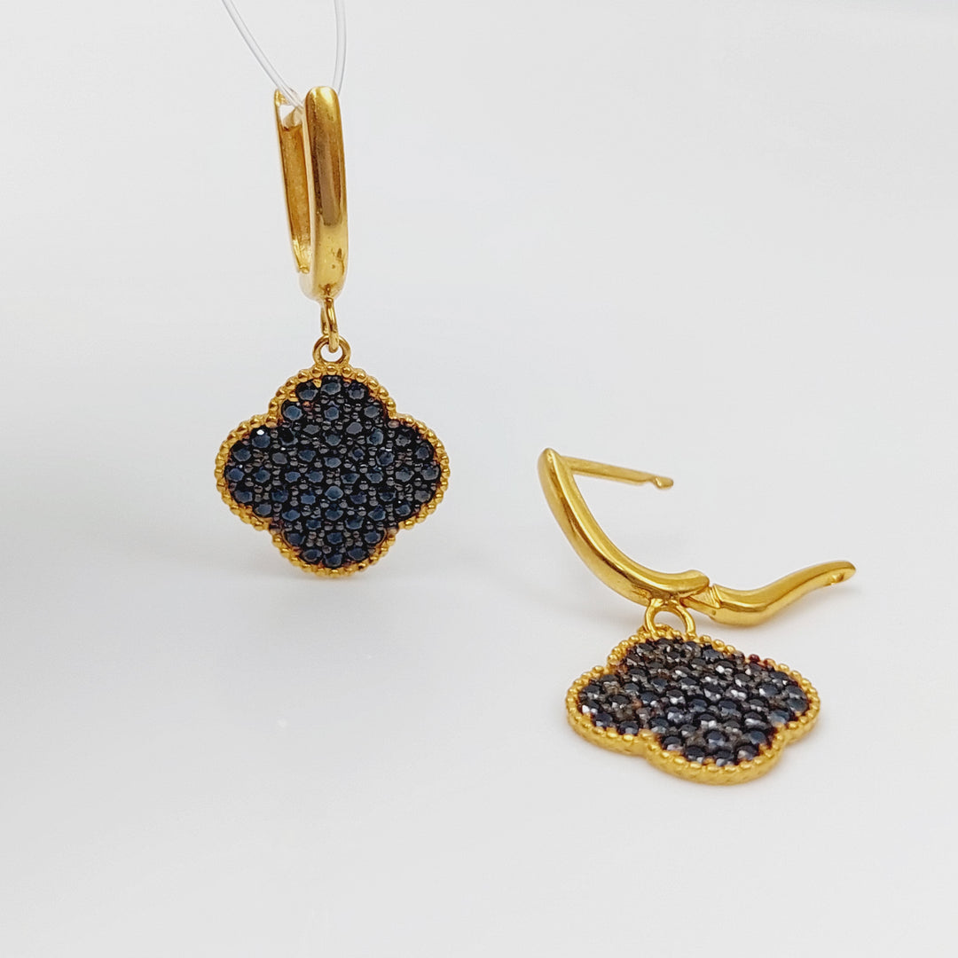 21K Star Earrings Made of 21K Yellow Gold by Saeed Jewelry-26886