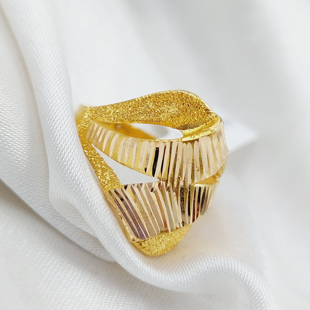 21K Sugar Ring Made of 21K Yellow Gold by Saeed Jewelry-25153