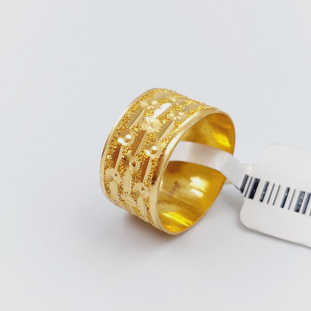 21K Gold Sugar Wedding Ring by Saeed Jewelry - Image 1