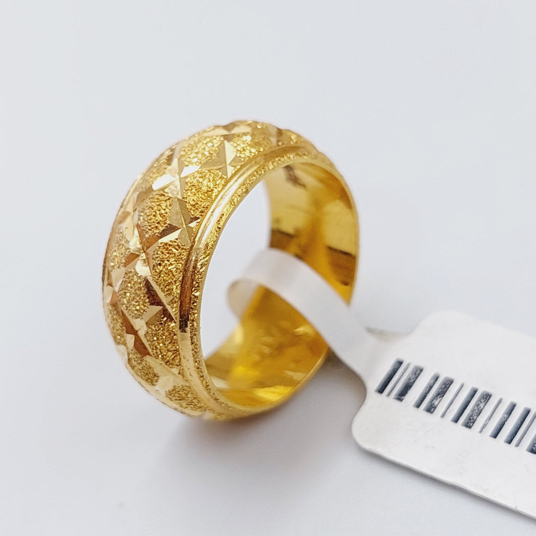 21K Gold Sugar Wedding Ring by Saeed Jewelry - Image 1