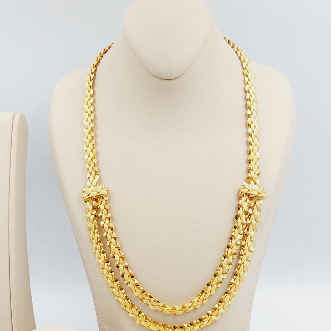 21K Gold Taft Three pieces set by Saeed Jewelry - Image 4