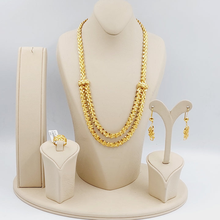 21K Gold Taft Three pieces set by Saeed Jewelry - Image 1