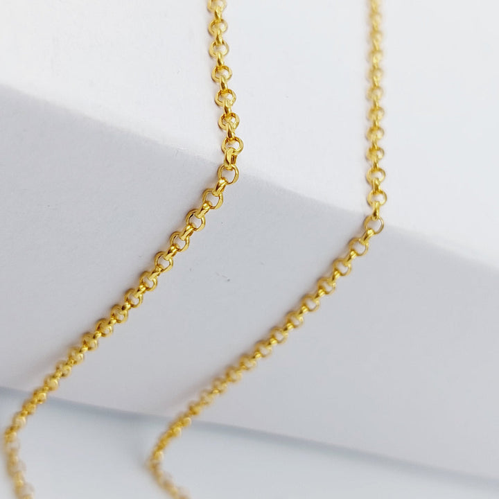21K Thin Zarad Chain Made of 21K Yellow Gold by Saeed Jewelry-25190