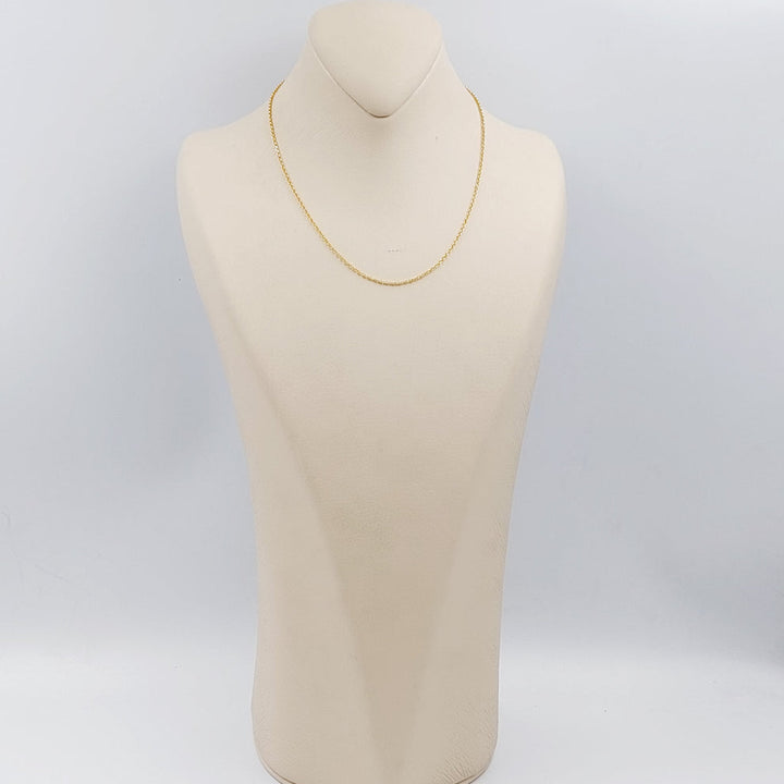 21K Thin Zarad Chain Made of 21K Yellow Gold by Saeed Jewelry-25190