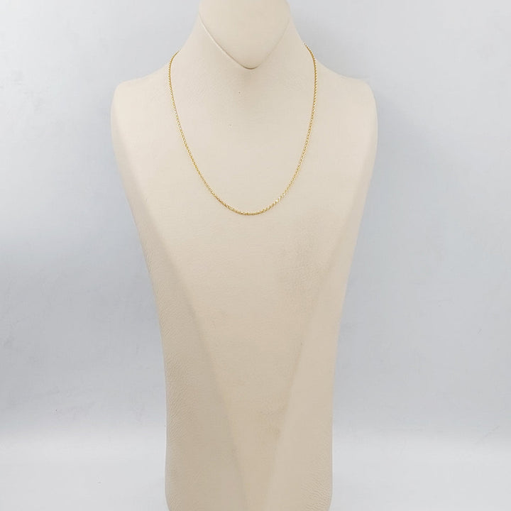 21K Thin Zarad Chain Made of 21K Yellow Gold by Saeed Jewelry-25207