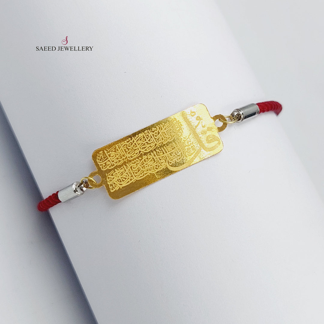 21K Thread Bracelet Made of 21K Yellow Gold by Saeed Jewelry-25097