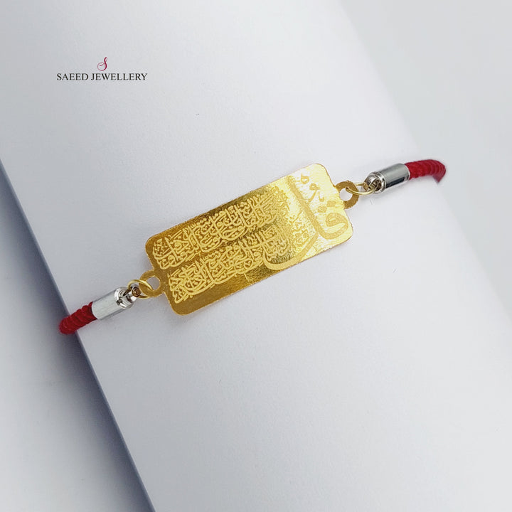 21K Thread Bracelet Made of 21K Yellow Gold by Saeed Jewelry-25097