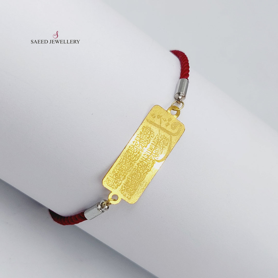 21K Thread Bracelet Made of 21K Yellow Gold by Saeed Jewelry-25097