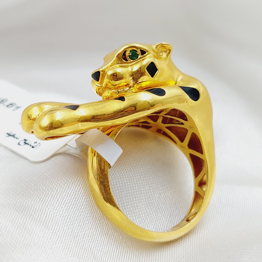 21K Gold Tiger Ring by Saeed Jewelry - Image 1