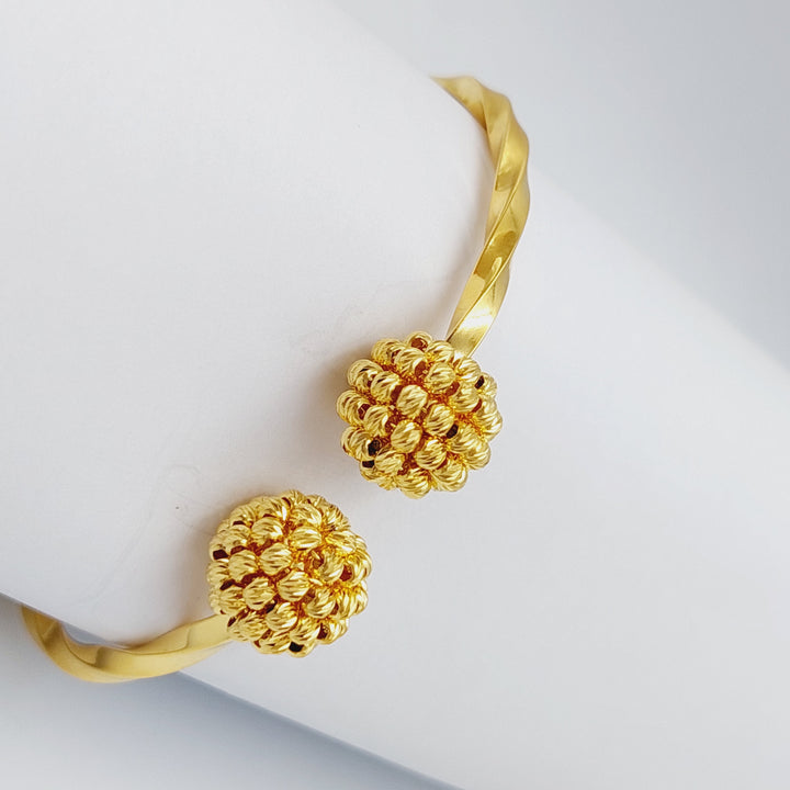 21K Turkish Bracelet Made of 21K Yellow Gold by Saeed Jewelry-23856