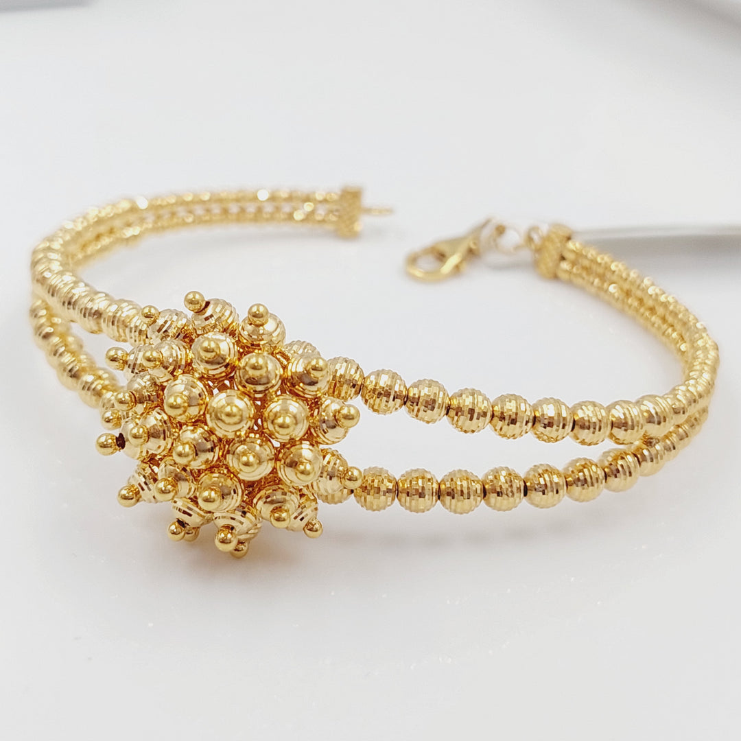 21K Turkish Bracelet Made of 21K Yellow Gold by Saeed Jewelry-26402