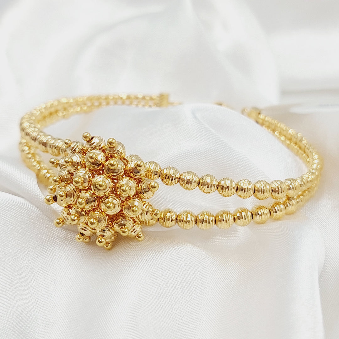 21K Turkish Bracelet Made of 21K Yellow Gold by Saeed Jewelry-26402